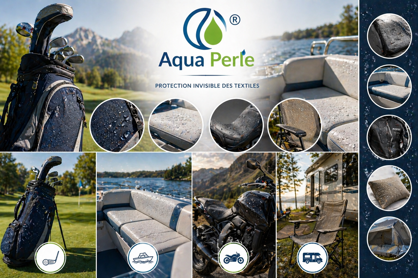 Protection plein air VR bateau moto golf vélo | Nano Protection